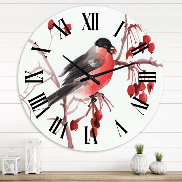 Lojalondon Traditional Wall Clock Bird Design